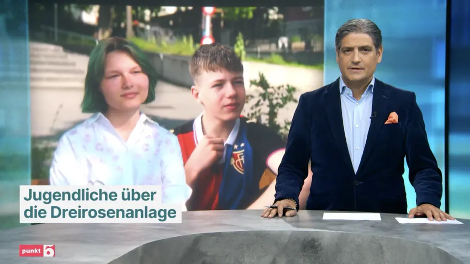 Fernsehbeitrag über Jugendliche auf der Dreirosenanlage